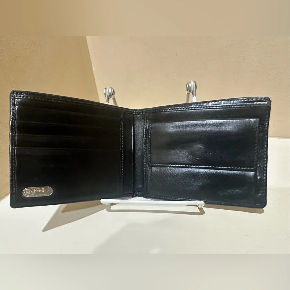 Fendi Pequin Stripe Bifold Wallet
